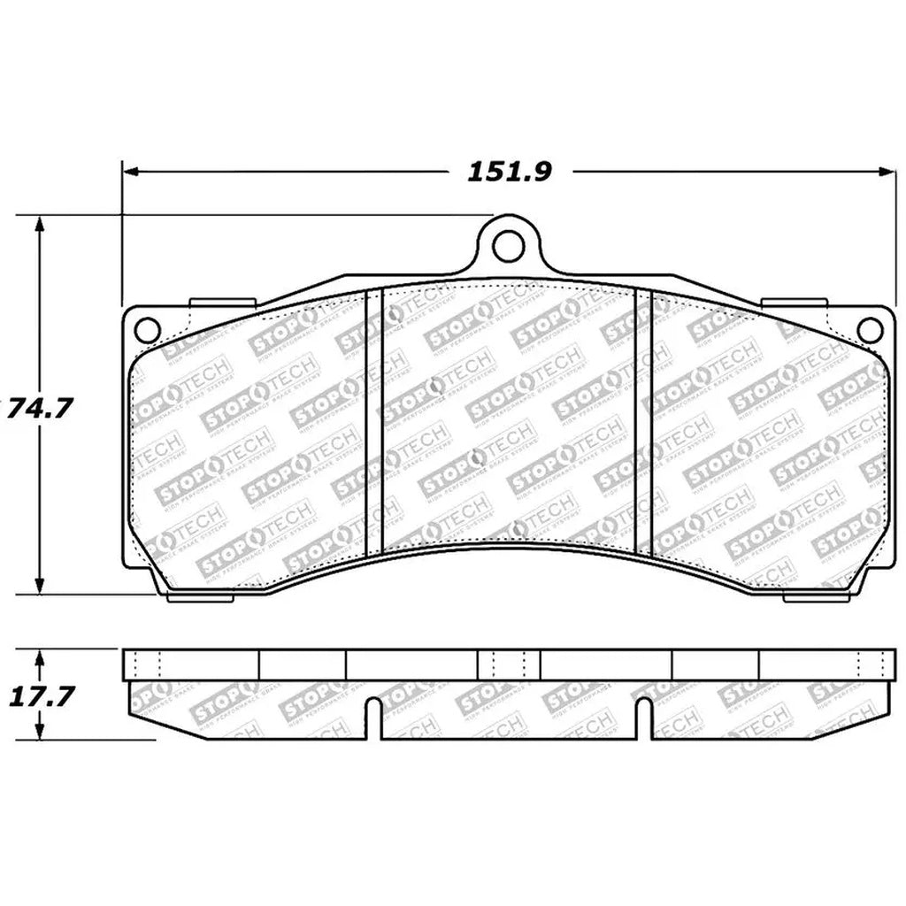 STOPTECH 309.12470 Brake Pads Sport with Shims Photo-1 