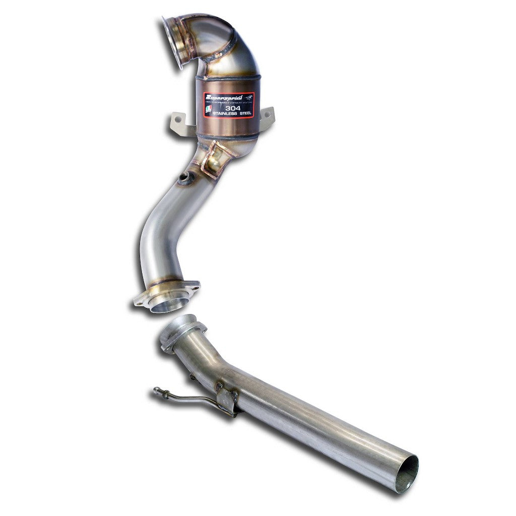 SUPERSPRINT 918521 Turbo Downpipe Kit and Metallic Catalytic Converter for VW Polo GTI 2G Photo-0 