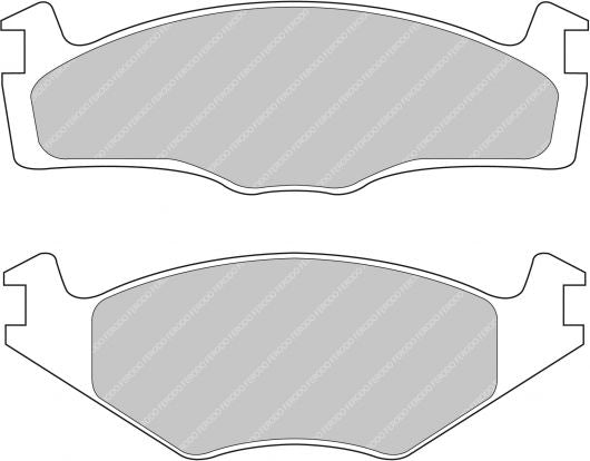 FERODO FDS392 Front Brake Pads DS Performance for VW Golf (Mk2 / Mk3) / SEAT Ibiza (6K1) Photo-0 
