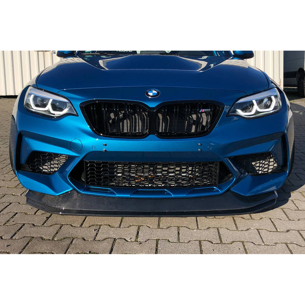 TEAM SCHIRMER EX-FR-F87C Adjustable Carbon Front Splitter GT for BMW M2 Competition (F87) Photo-3 