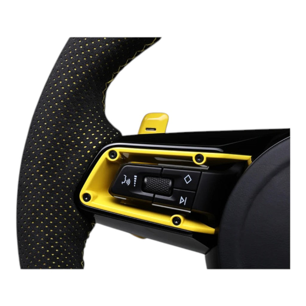 TECHART +00.430.100.0142M V06: Steering Wheel Panel, Carbon Matte Photo-2 