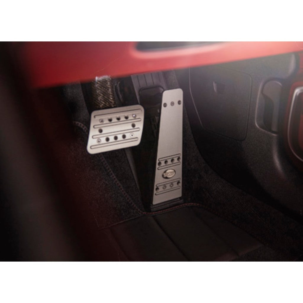 TECHART 071.460.451.009 Aluminium Sport Pedals PDK (2 Pcs.) with TECHART Logo, Hard Anodized for PORSCHE Panamera (971) Photo-0 