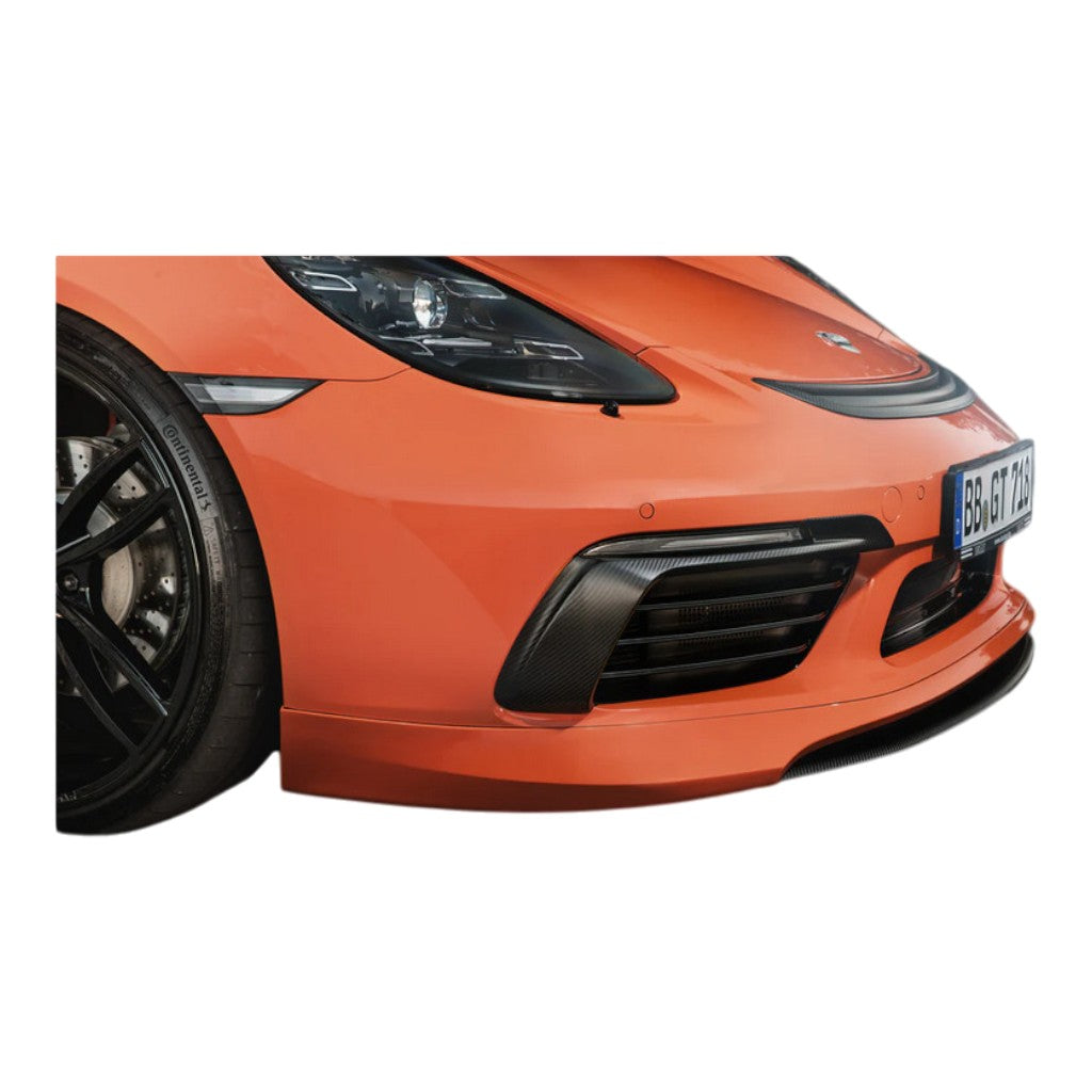 TECHART 082.121.190.009M Front Airblades, Carbon Matte for PORSCHE 718 Cayman/Boxster S/T Photo-2 