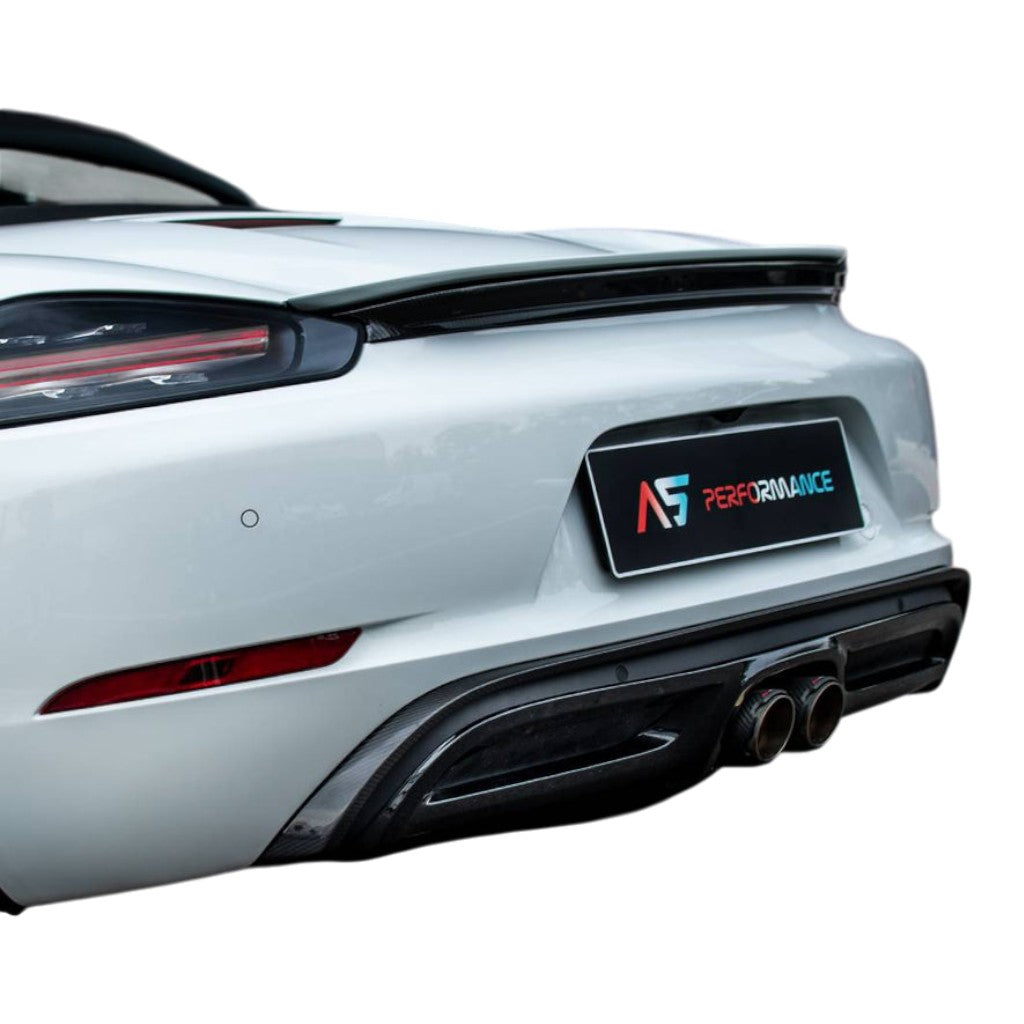 TECHART 082.121.700.009M Rear Panel, Carbon Matte for PORSCHE 718 Cayman/Boxster S/T/GTS/GTS 4.0/GT4/GT4 RS/Spyder/Spyder RS Photo-1 
