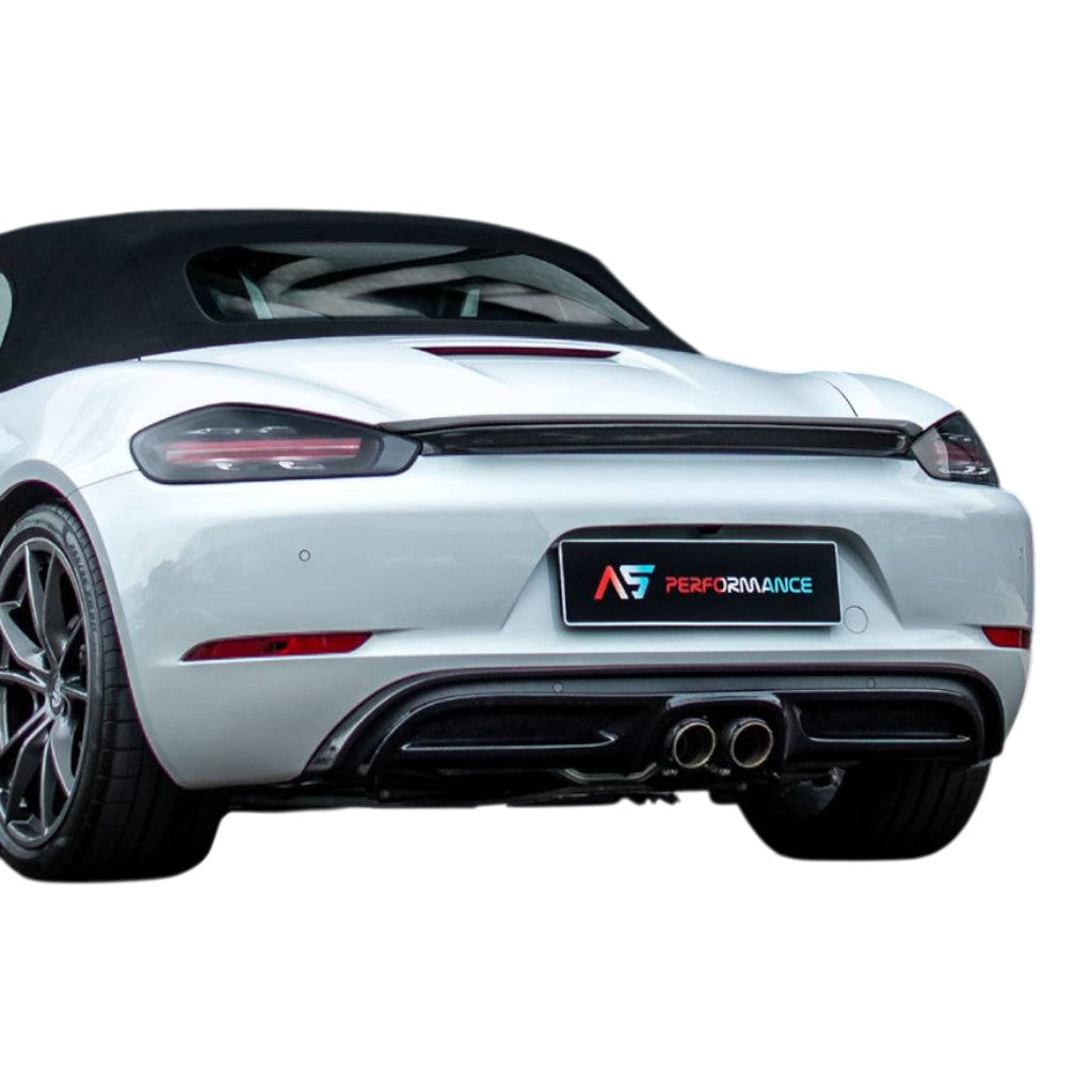 TECHART 082.121.700.009M Rear Panel, Carbon Matte for PORSCHE 718 Cayman/Boxster S/T/GTS/GTS 4.0/GT4/GT4 RS/Spyder/Spyder RS Photo-2 