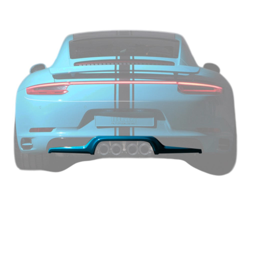 TECHART 091.100.512.009 Rear Diffuser Add-on for Centered Outlet for PORSCHE 911 Carrera 4/S/4S/GTS/4 GTS (991.2) Photo-0 