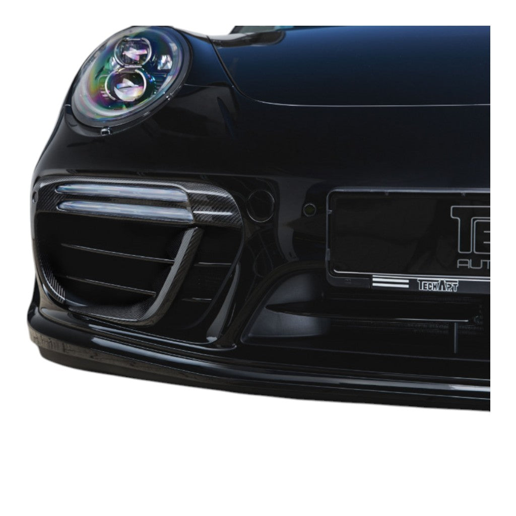 TECHART 091.121.186.009G Aero Wings Including Trim Bars, Carbon Glossy for PORSCHE 911 Turbo/Turbo S (991.2) Photo-4 