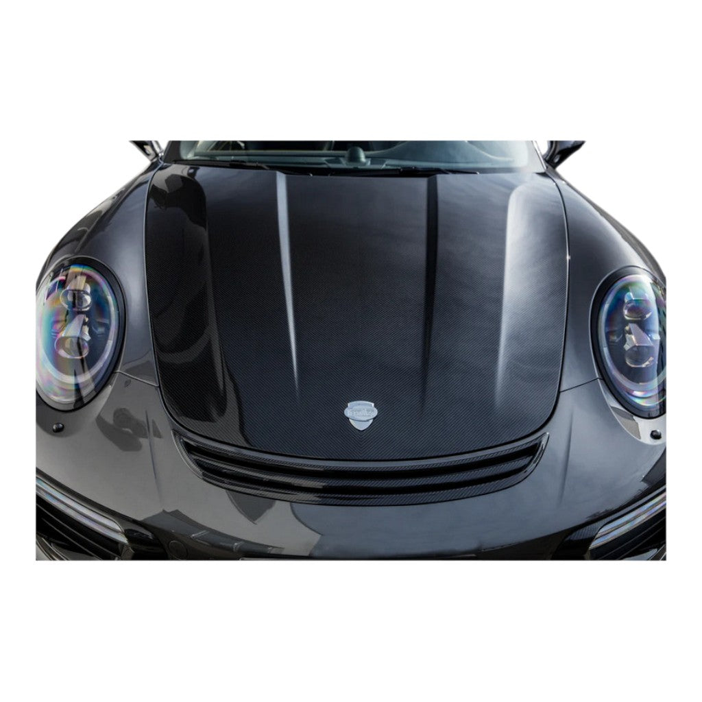 TECHART 091.121.199.009 Aero Hood, Carbon Glossy (Partial Coating) Photo-1 