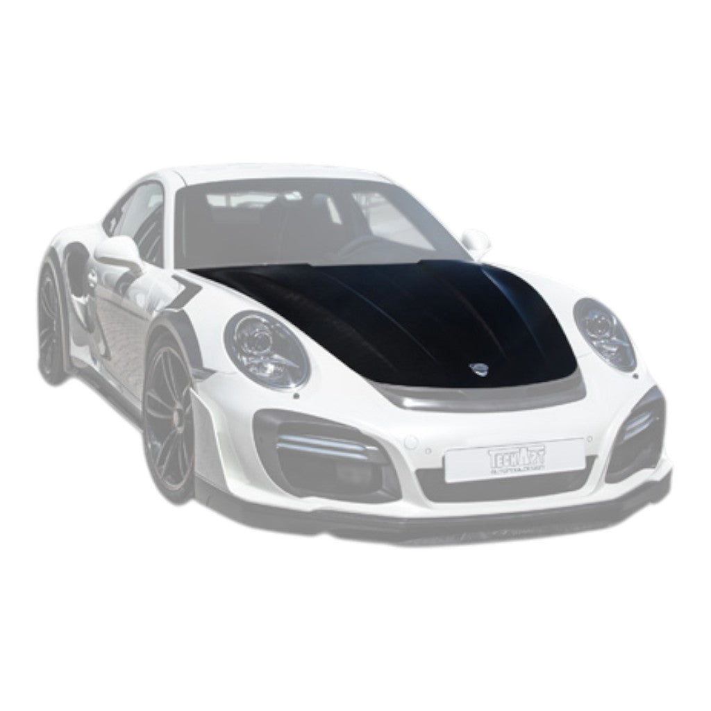 TECHART 091.121.199.009T Aero Hood, Carbon Matte (Partial Coating) Photo-0 