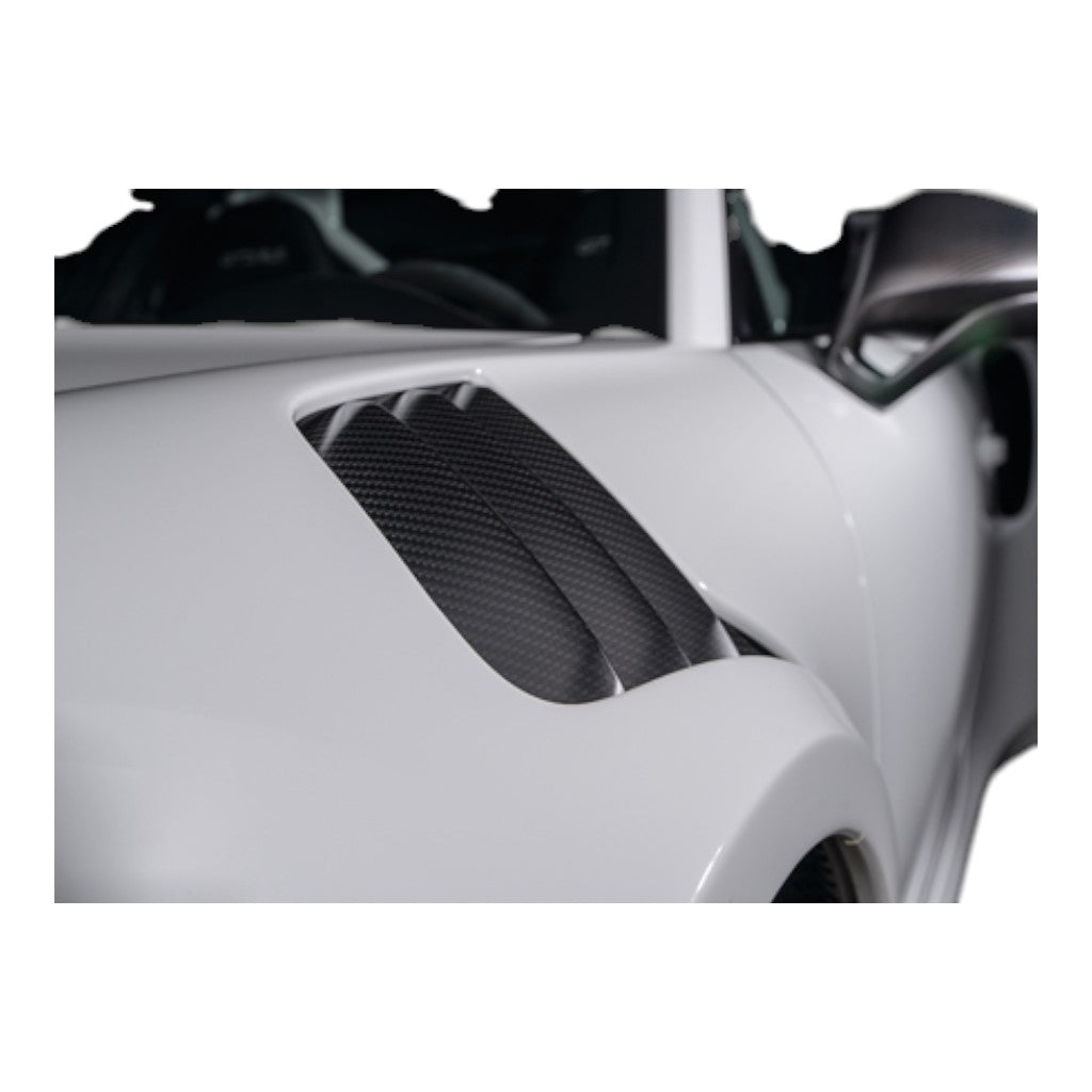 TECHART 091.121.271.009 Air Outlet Panels, Carbon Matte/Glossy for PORSCHE 911 GT3RS (991) Photo-2 