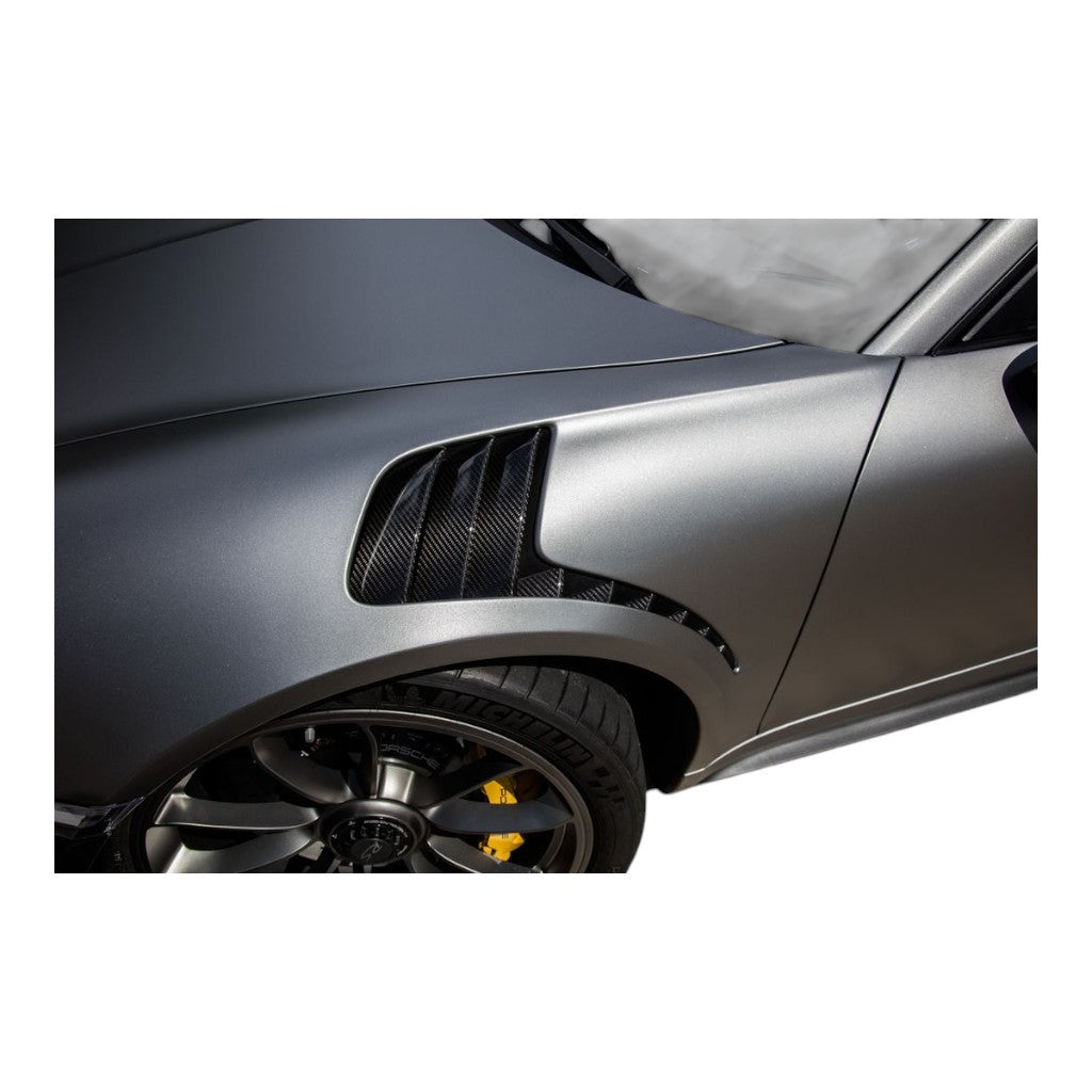 TECHART 091.121.271.009 Air Outlet Panels, Carbon Matte/Glossy for PORSCHE 911 GT3RS (991) Photo-4 