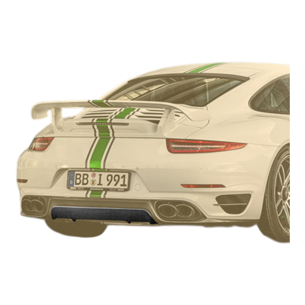 TECHART 091.121.580.009 Rear Diffuser Add-on, Carbon Matte for PORSCHE 911 Turbo/Turbo S (991.1) Photo-0 
