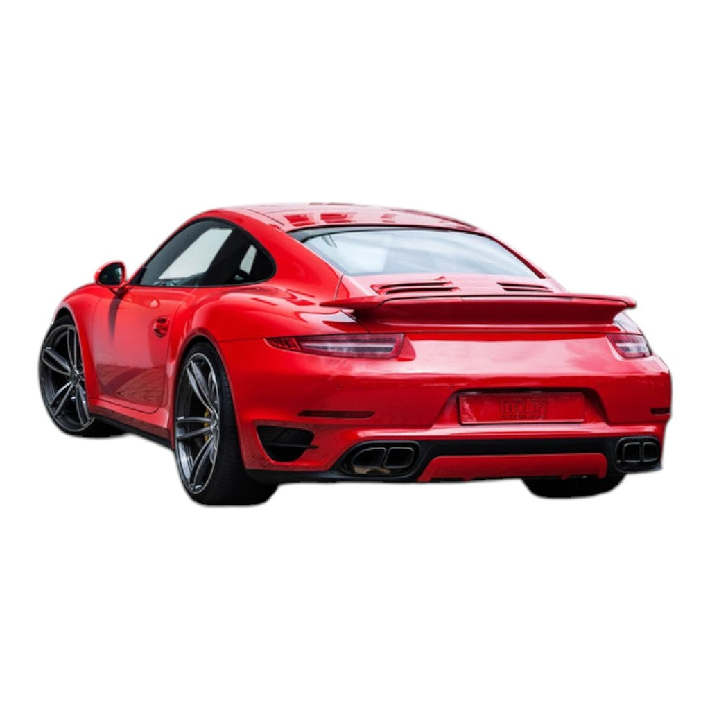 TECHART 091.121.580.009G Rear Diffuser Add-on, Carbon Glossy for PORSCHE 911 Turbo/Turbo S (991.1) Photo-1 