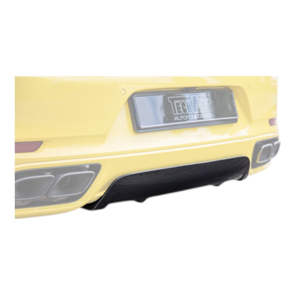 TECHART 091.121.582.009G Rear Diffuser Add-on, Carbon Glossy for PORSCHE 911 Turbo/Turbo S (991.2) Photo-0 