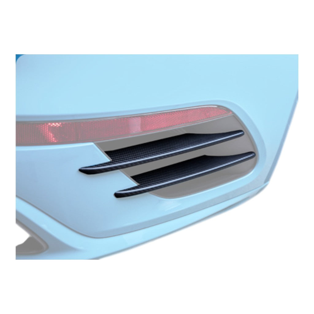 TECHART 091.121.584.009 Louvres Rear Apron, Carbon Matte for PORSCHE 911 Turbo/Turbo S (991.1) Photo-1 