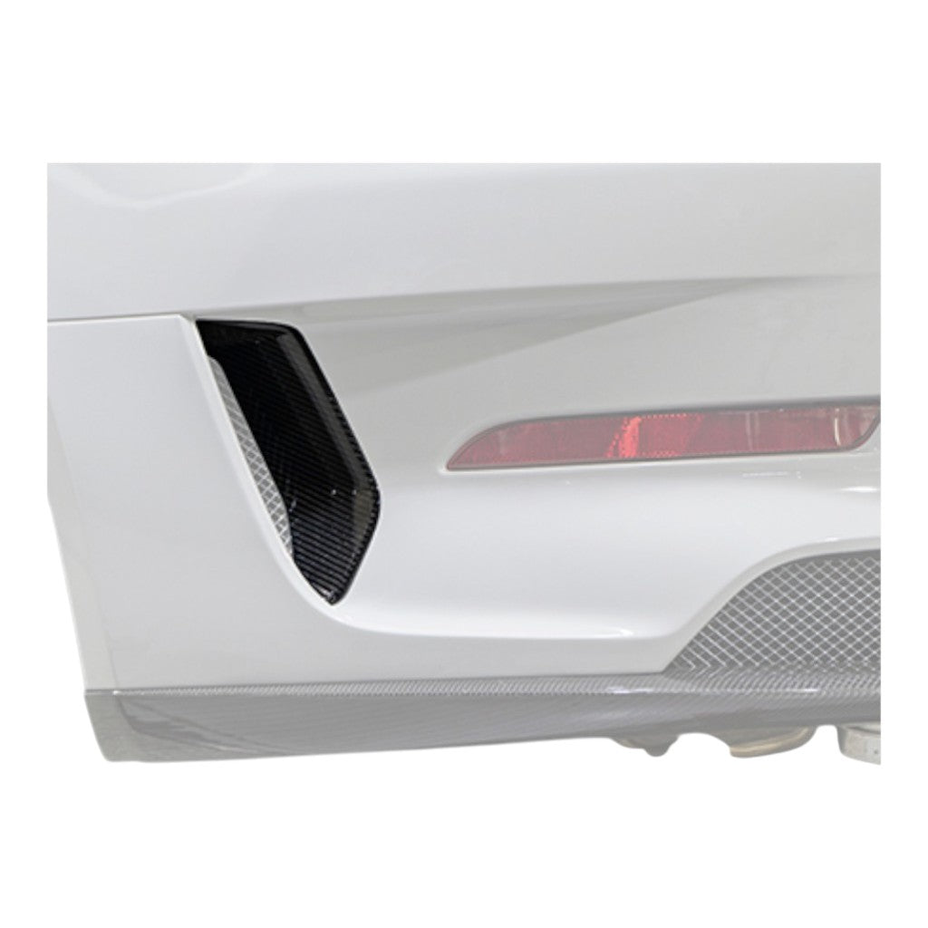 TECHART 091.121.593.009G Shaft Panels Rear Apron, Carbon Glossy for PORSCHE 911 GT3RS (991.2) Photo-1 