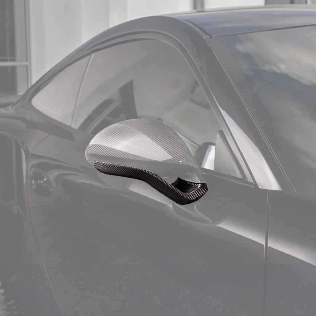 TECHART 091.121.848.009 Side Mirror Bases (SportDesign), Carbon Matte for PORSCHE 911 Carrera 4/S/4S/GTS/4 GTS/Turbo/Turbo S/GT3/GT3 Touring/GT3RS (991) Photo-1 