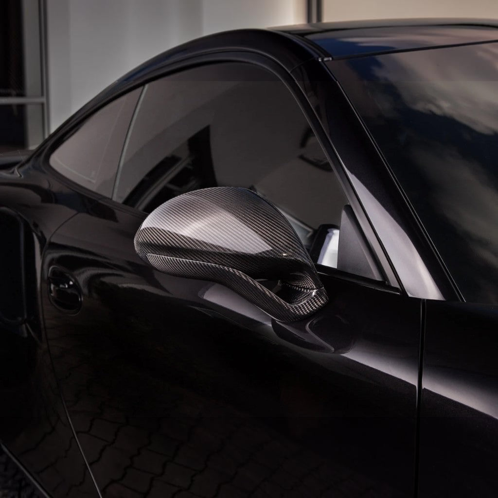 TECHART 091.121.848.009 Side Mirror Bases (SportDesign), Carbon Matte for PORSCHE 911 Carrera 4/S/4S/GTS/4 GTS/Turbo/Turbo S/GT3/GT3 Touring/GT3RS (991) Photo-2 