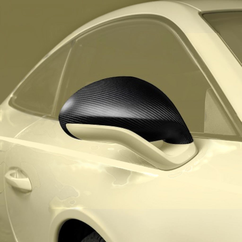 TECHART 091.121.859.009 SportDesign Side Mirror Shells (RHD), Carbon Matte for PORSCHE 911 Carrera 4/S/4S/GTS/4 GTS/Turbo/Turbo S/GT3/GT3 Touring/GT3RS (991) Photo-0 