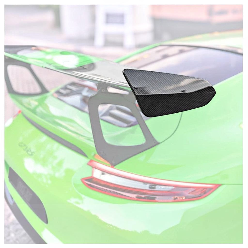 TECHART 091.121.892.009G Rear Spoiler Trims, Carbon Glossy for PORSCHE 911 GT3RS (991.2) Photo-1 