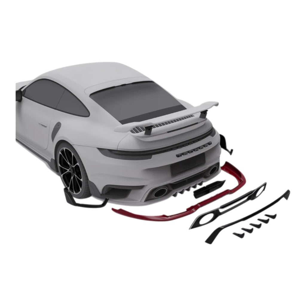 TECHART 092.100.580.009 Rear Diffuser for PORSCHE 911 Turbo/Turbo S (992.1) Photo-2 
