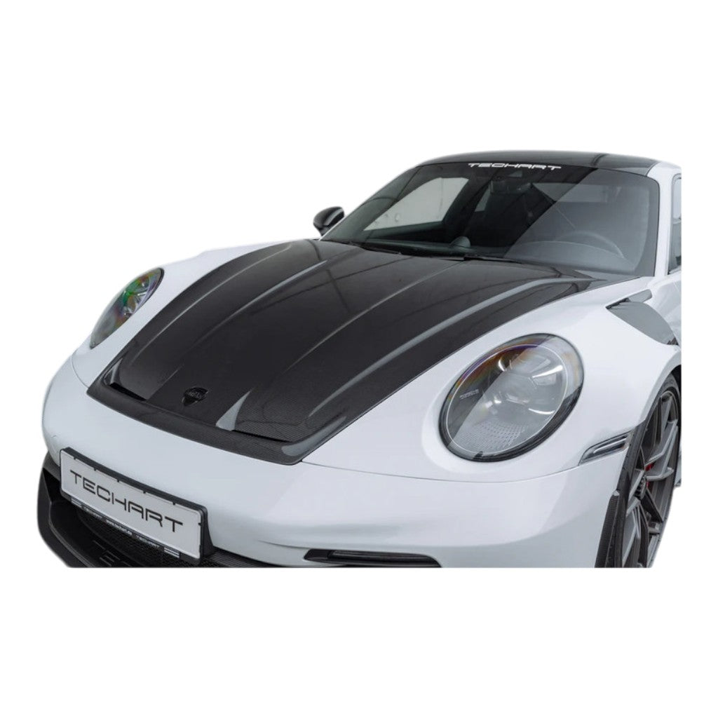 TECHART 092.121.199.009 Aero Hood,Carbon for PORSCHE 911 Carrera 4/T/S/4S/GTS/4 GTS/Turbo S/GT3/GT3 Touring (992)/ Turbo/Dakar (992.1) Photo-7 