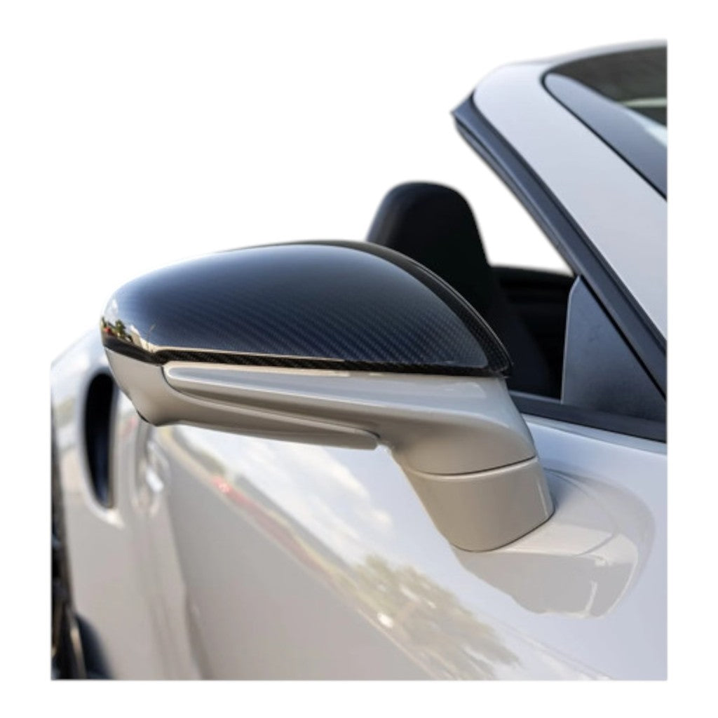 TECHART 092.121.320.009M Side Mirror Trims, Carbon Matte (LHD) Photo-3 