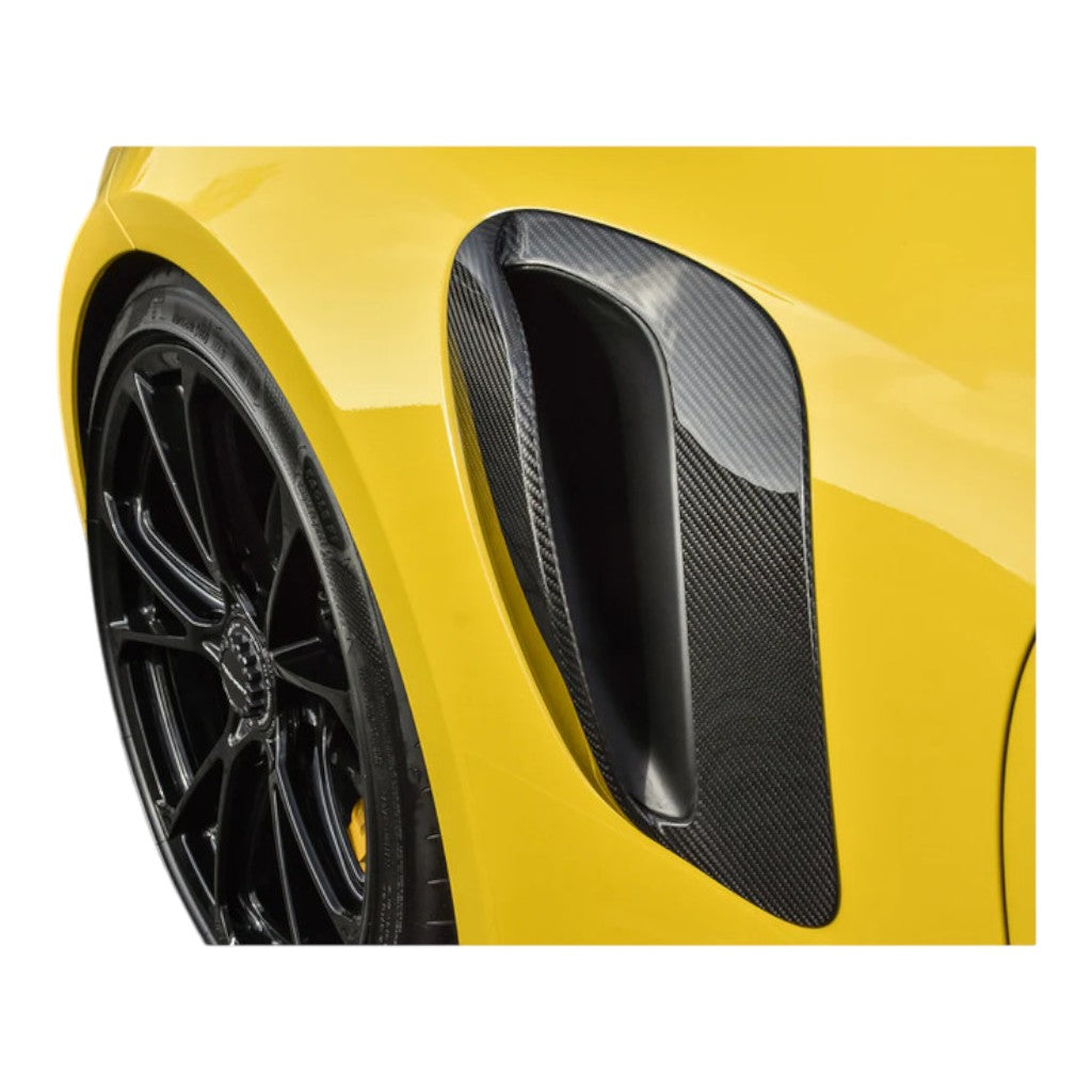 TECHART 092.121.480.009G Air Intake Kit, Visible Carbon Glossy for PORSCHE 911 Turbo (992.1) / Turbo S (992) Photo-3 