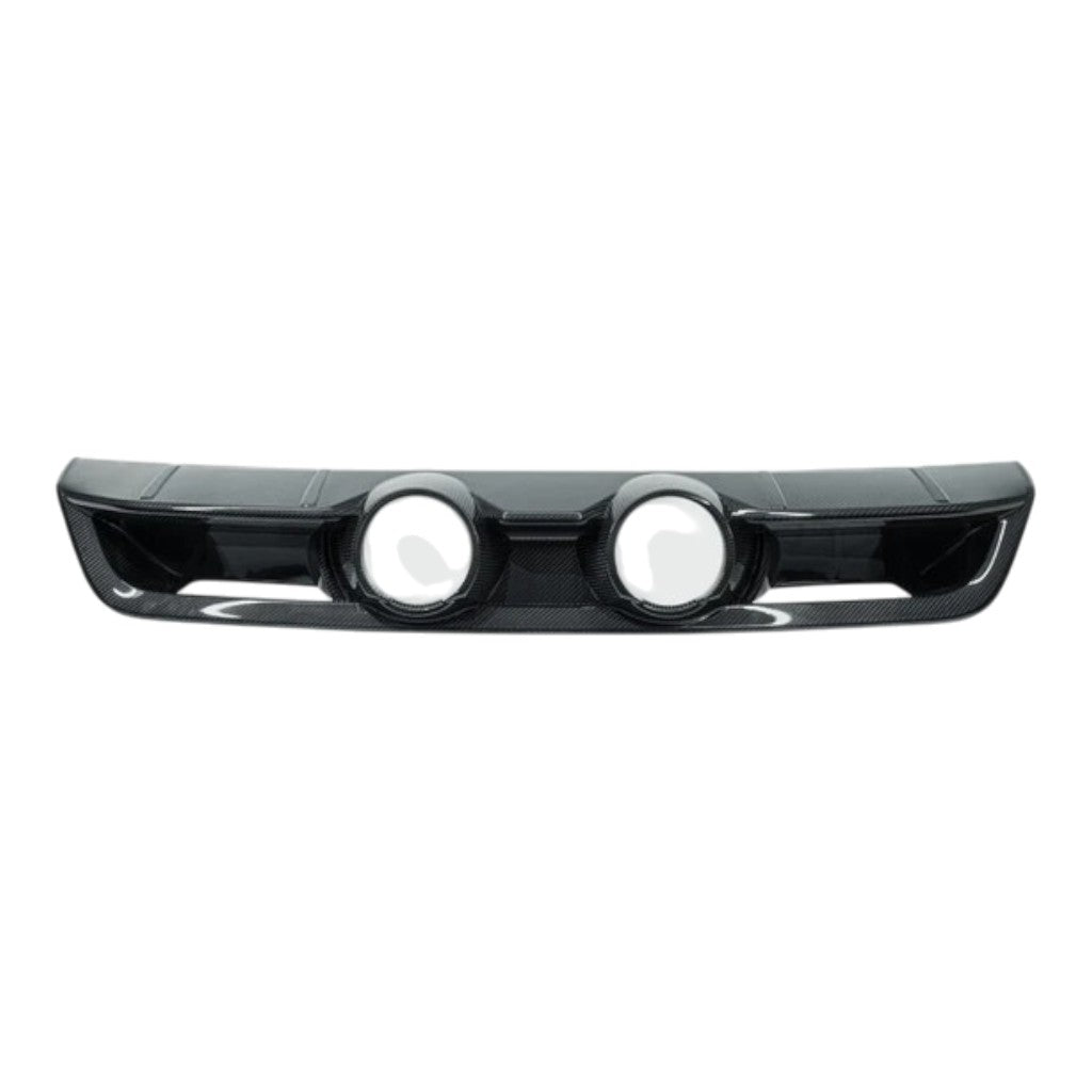 TECHART 092.121.502.009M Rear Diffuser, Visible Carbon Matte for PORSCHE 911 Carrera 4/T/S/4S (992.2) Photo-0 