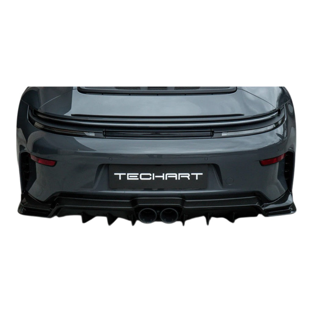 TECHART 092.121.572.009G Rear Panel, Lower Part, Carbon Glossy for PORSCHE 911 GT3/GT3 Touring (992.2) Photo-2 