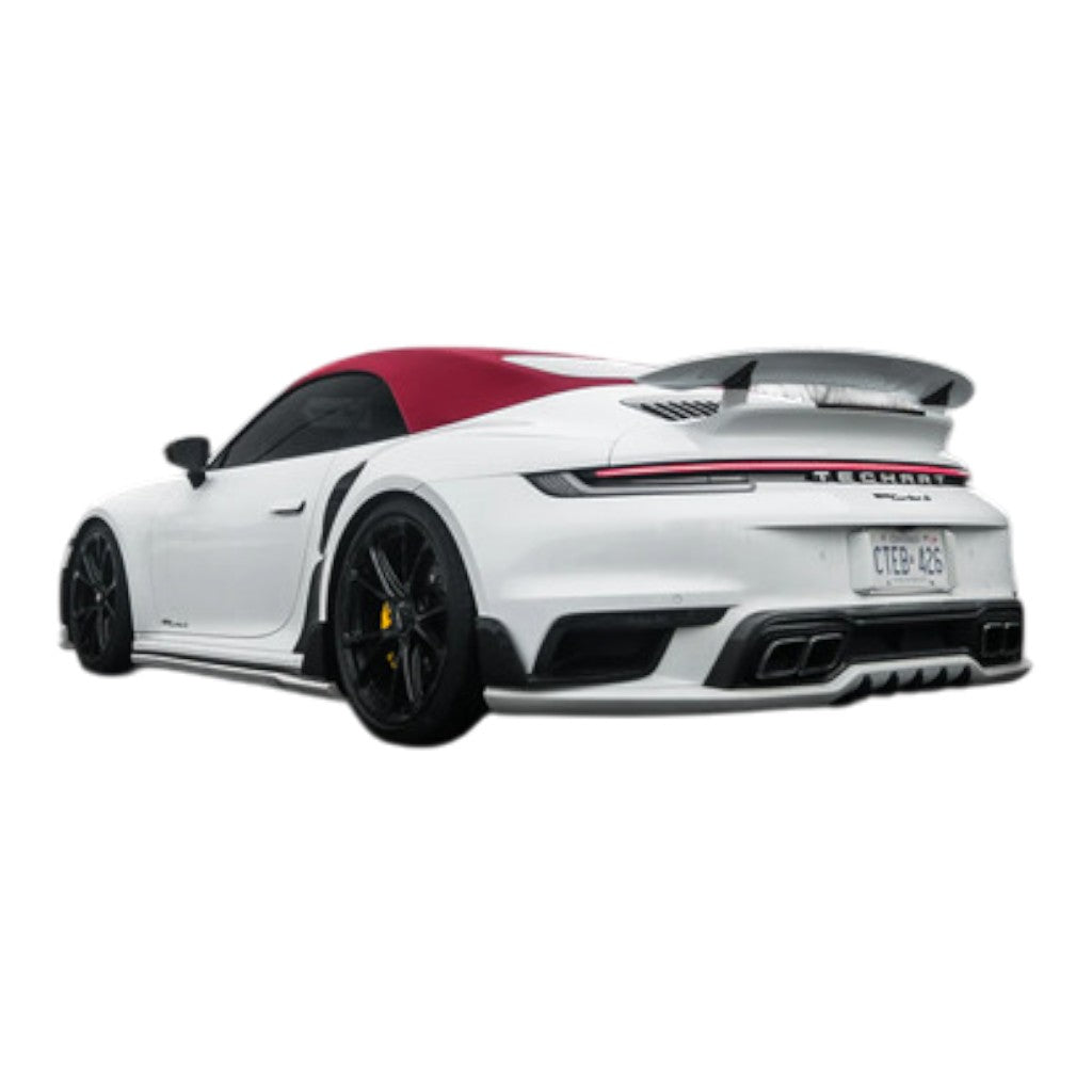 TECHART 092.121.584.009G Rear Apron Air Outlet, Visible Carbon Glossy for PORSCHE 911 Turbo/Turbo S (992.1) Photo-4 