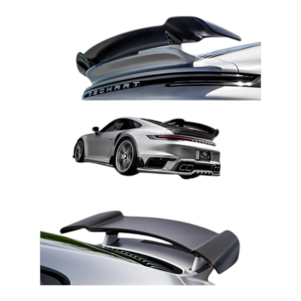 TECHART 092.121.880.009G Rear Spoiler I, Carbon Glossy for PORSCHE 911 Turbo Coupe (992.1)/Turbo S Coupe (992) Photo-4 