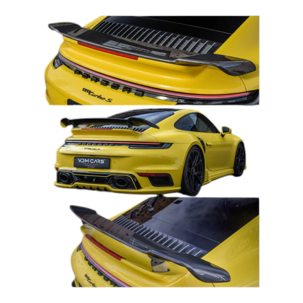 TECHART 092.121.880.009G Rear Spoiler I, Carbon Glossy for PORSCHE 911 Turbo Coupe (992.1)/Turbo S Coupe (992) Photo-6 