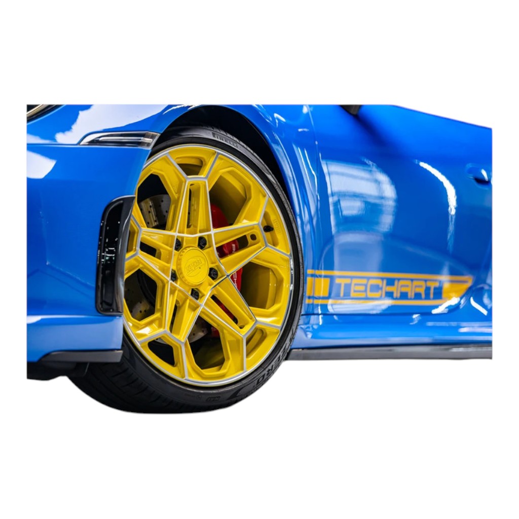 TECHART 092.2F6.115.162.CCC Rear Forged Wheel Daytona II 21x11.5 ET62,Bicolor Photo-3 