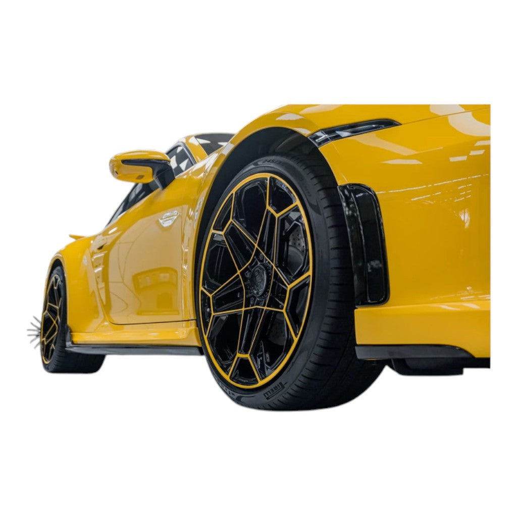 TECHART 092.2F6.115.162.CCC Rear Forged Wheel Daytona II 21x11.5 ET62,Bicolor Photo-5 