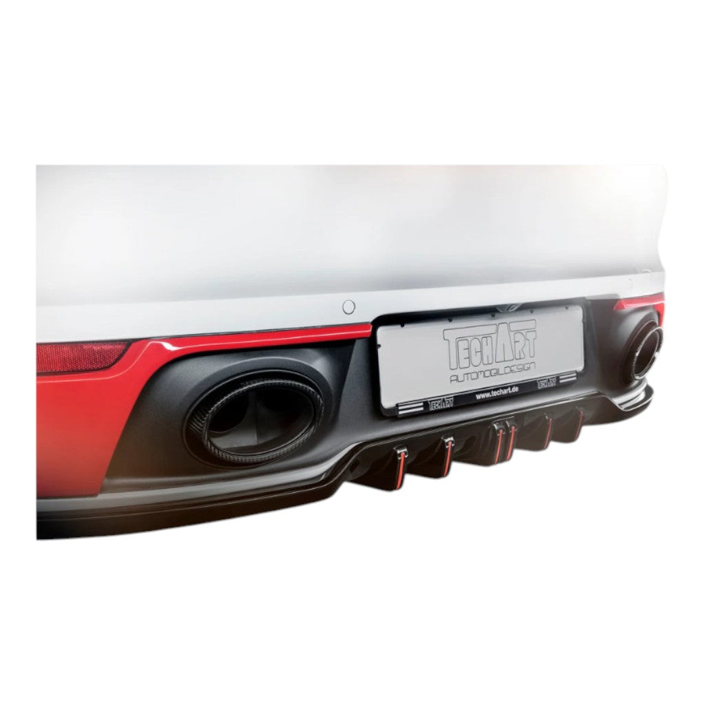 TECHART 092.310.510.009G Carbon Tail Pipe Kit, Glossy for PORSCHE 911 Carrera 4/T/S/4S/GTS/4 GTS/Turbo/Turbo S (992.1) Photo-3 