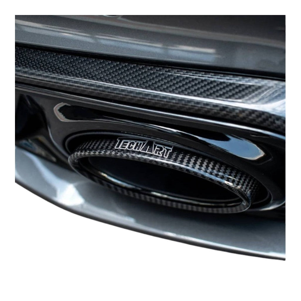 TECHART 092.310.510.009M Carbon Tail Pipe Kit, Matte for PORSCHE 911 Carrera 4/T/S/4S/GTS/4 GTS/Turbo/Turbo S (992.1) Photo-7 