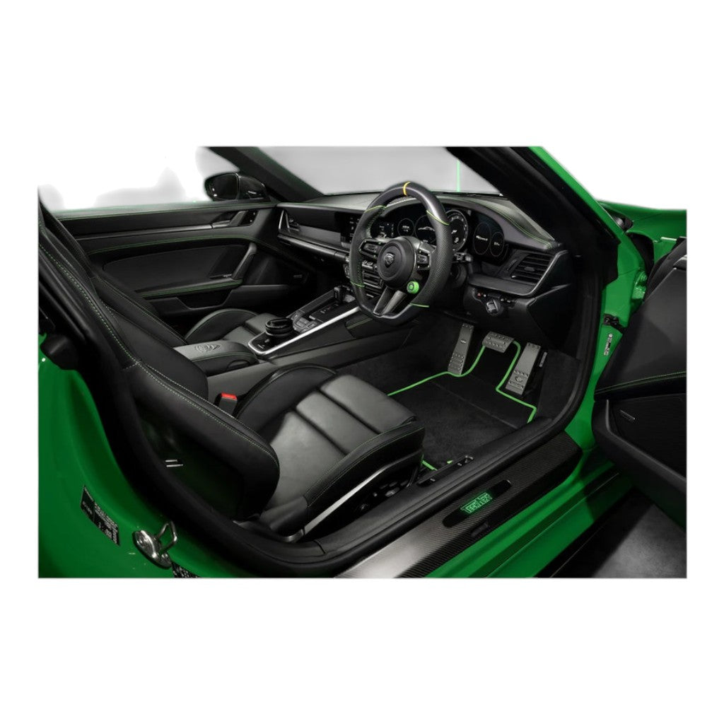 TECHART 092.410.401.CCC TECHART Floor Mat Set (LHD) for PORSCHE 911 Carrera 4/T/S/4S/GTS/4 GTS/Turbo S/GT3/GT3 Touring (992)/Turbo/GT3 RS/S/T/Dakar (992.1) Photo-1 