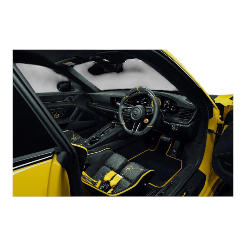 TECHART 092.410.401.CCC TECHART Floor Mat Set (LHD) for PORSCHE 911 Carrera 4/T/S/4S/GTS/4 GTS/Turbo S/GT3/GT3 Touring (992)/Turbo/GT3 RS/S/T/Dakar (992.1) Photo-8 