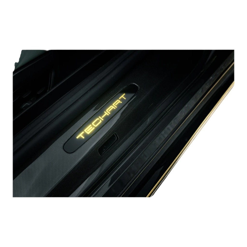TECHART 092.421.553.CCCM Customized Door Entry Guards, Illuminated Carbon Matte Photo-1 