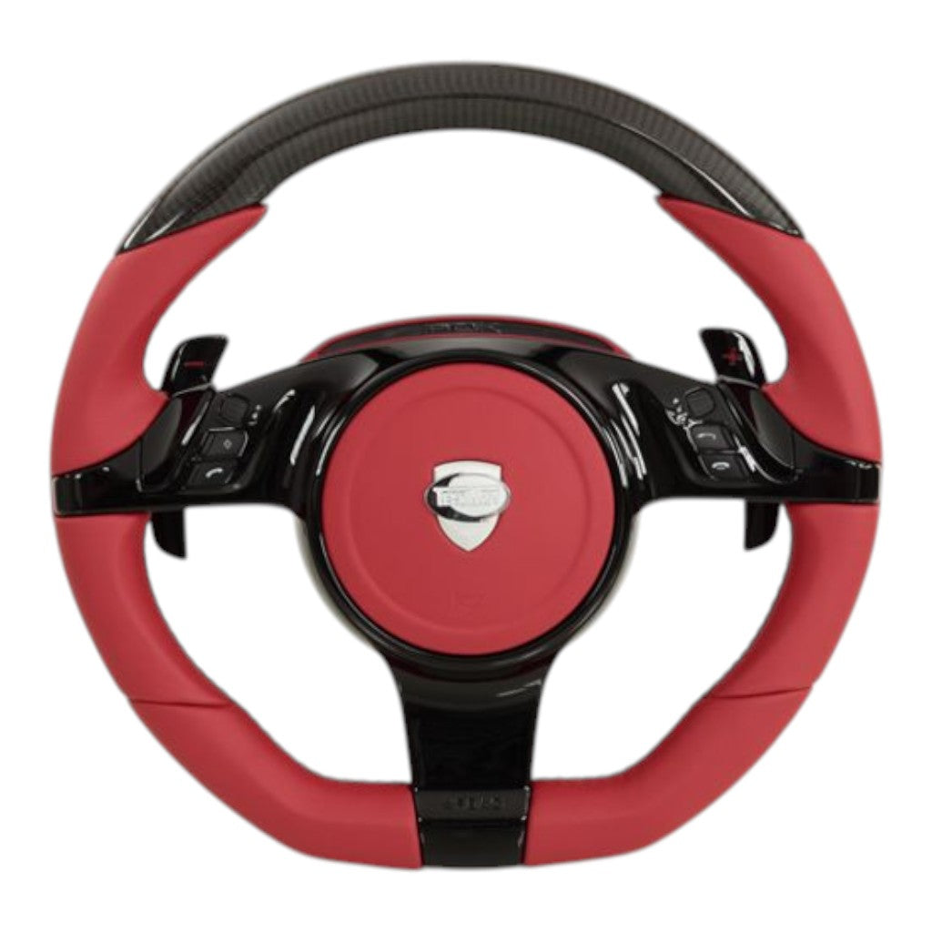 TECHART 097.430.372.CCC TECHART 3-Spokes Steering Wheel Type PDK, Leather for PORSCHE 911 Carrera 4/S/4S/GTS/4 GTS/Turbo/Turbo S/GT3/GT3 Touring (991.1) Photo-2 