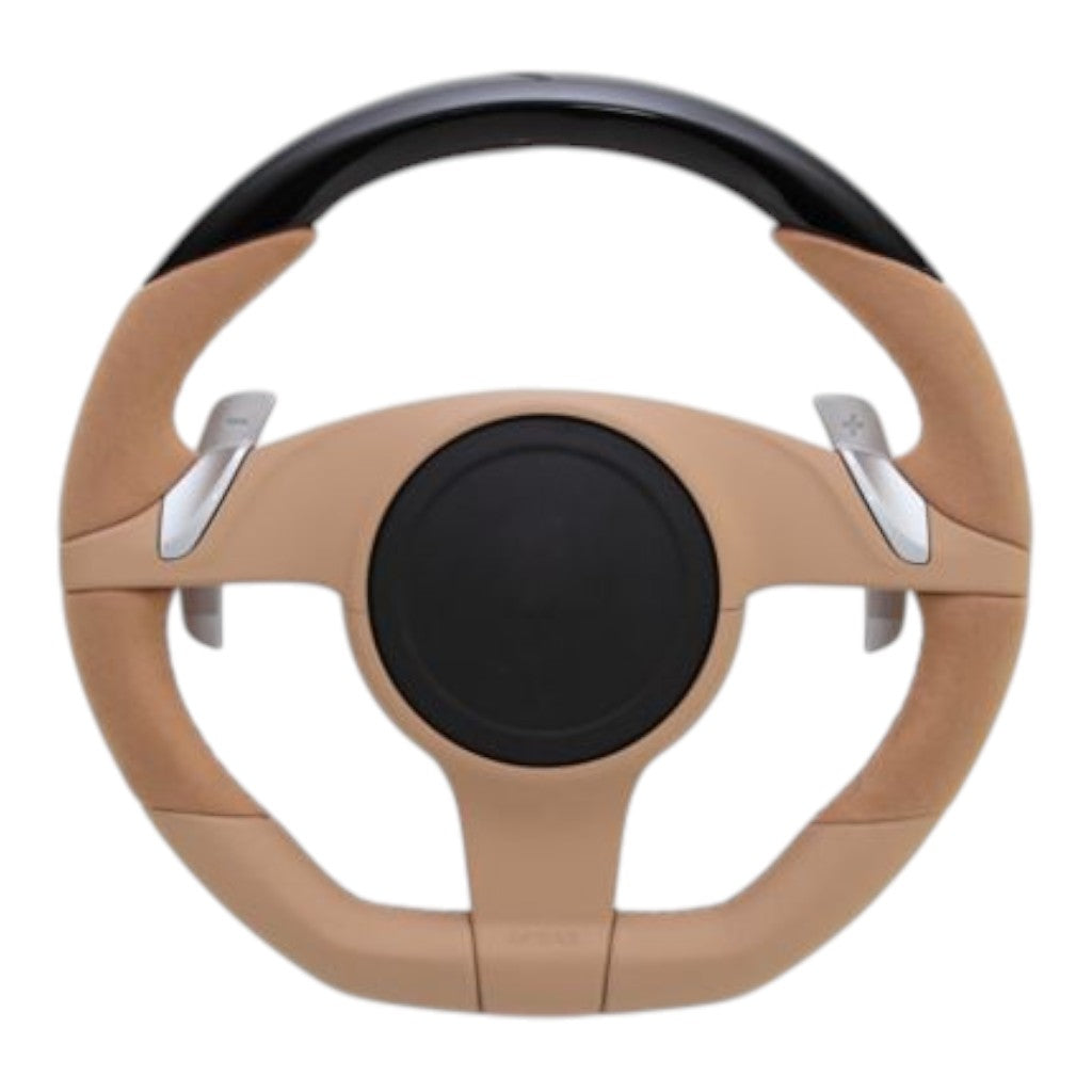 TECHART 097.430.372.CCC TECHART 3-Spokes Steering Wheel Type PDK, Leather for PORSCHE 911 Carrera 4/S/4S/GTS/4 GTS/Turbo/Turbo S/GT3/GT3 Touring (991.1) Photo-3 