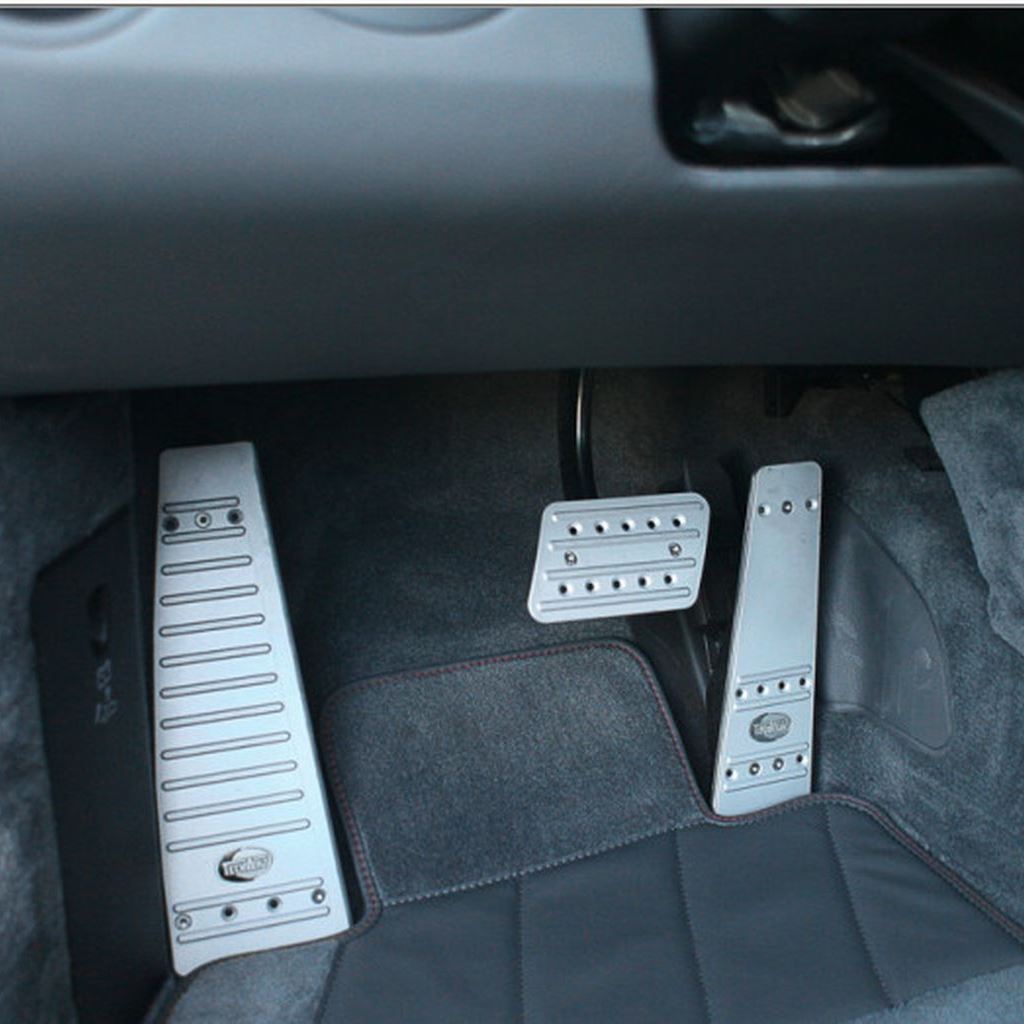 TECHART 097.460.452.009 Aluminum Foot Rest (LHD), Titan Photo-0 
