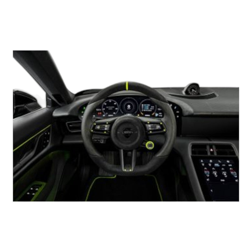 TECHART 09J.430.376.CCC TECHART Leather 3-Spokes Steering Wheel Type 6 for PORSCHE Taycan (9J1) Photo-3 