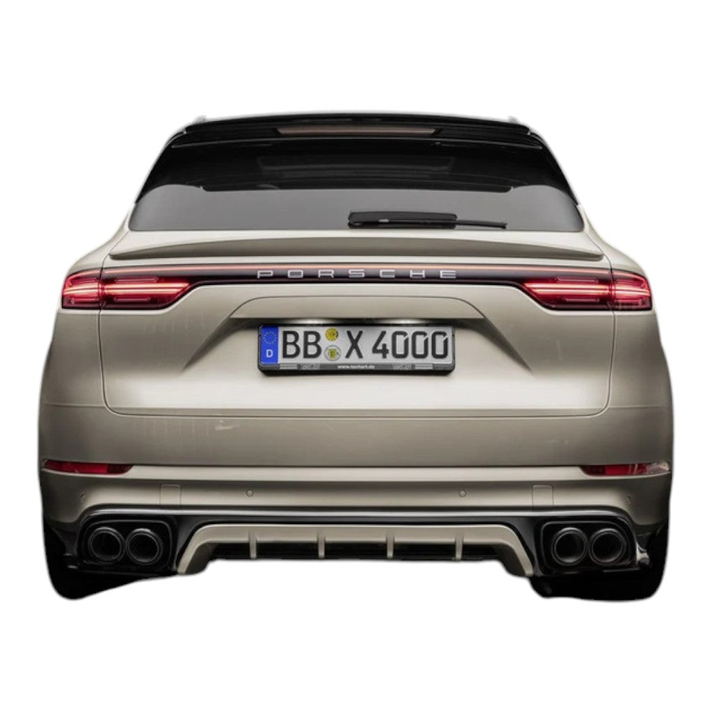 TECHART 09Y.100.500.009 Rear Apron Including Diffuser for PORSCHE Cayenne (E3.1) (Not Turbo E-Hybrid/Turbo GT) Photo-1 