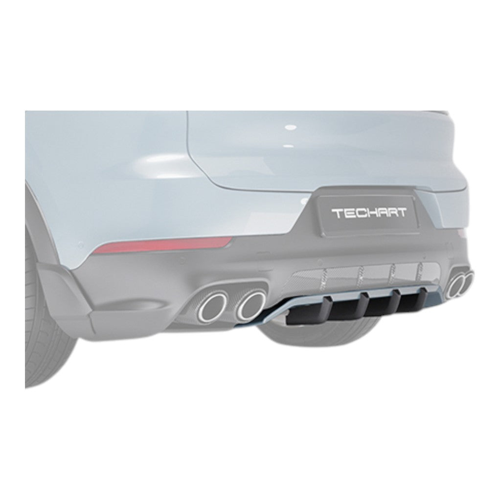 TECHART 09Y.100.582.009 Rear Diffuser Add-On Four Fast Fins for PORSCHE Cayenne E-Hybrid/S/S E-Hybrid/GTS/Turbo E-Hybrid (E3.2) Photo-0 