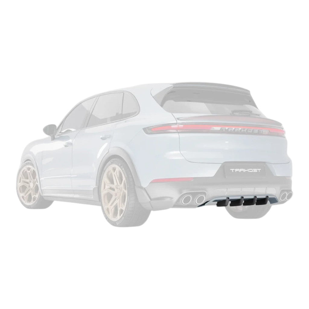 TECHART 09Y.100.582.009 Rear Diffuser Add-On Four Fast Fins for PORSCHE Cayenne E-Hybrid/S/S E-Hybrid/GTS/Turbo E-Hybrid (E3.2) Photo-2 