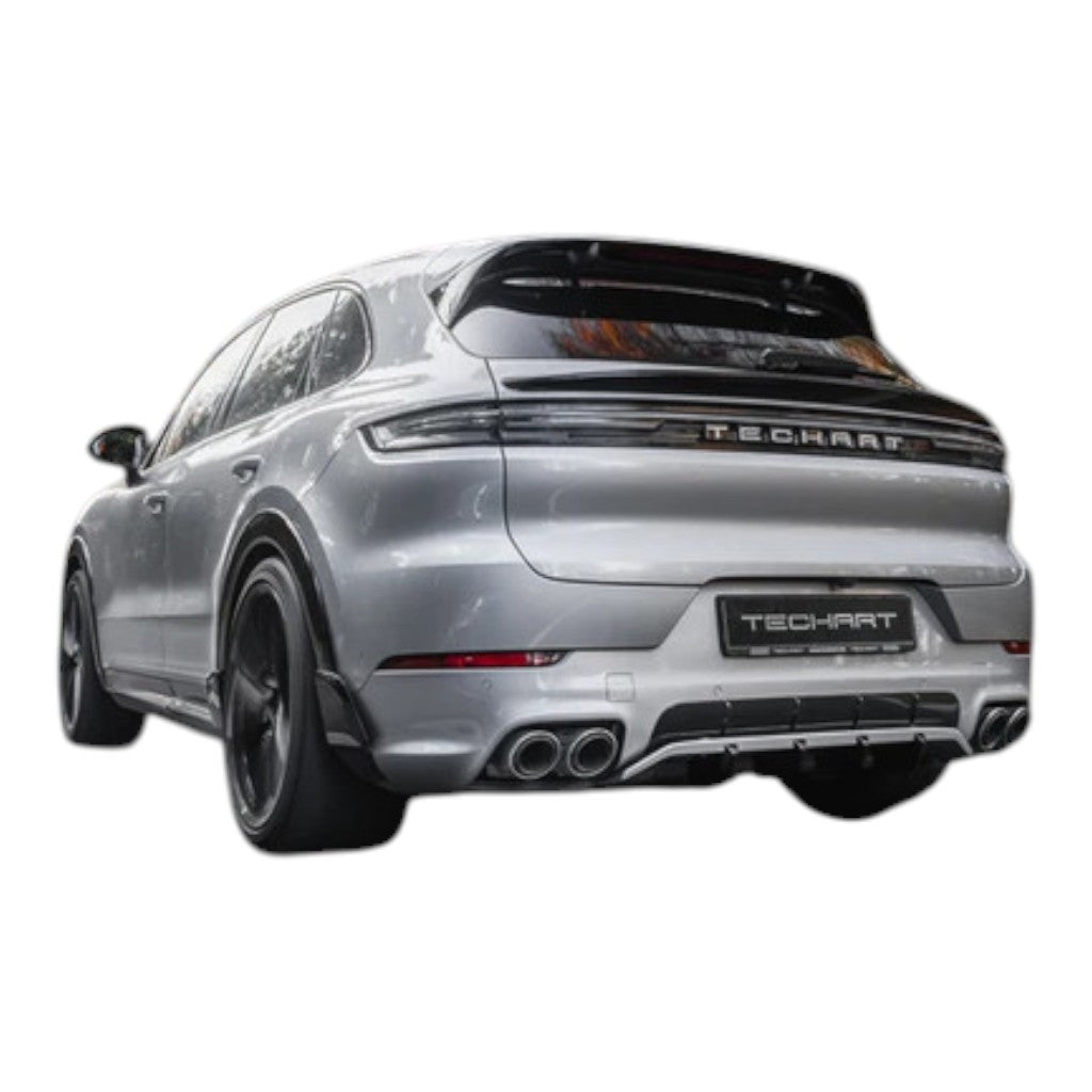TECHART 09Y.100.582.009 Rear Diffuser Add-On Four Fast Fins for PORSCHE Cayenne E-Hybrid/S/S E-Hybrid/GTS/Turbo E-Hybrid (E3.2) Photo-8 