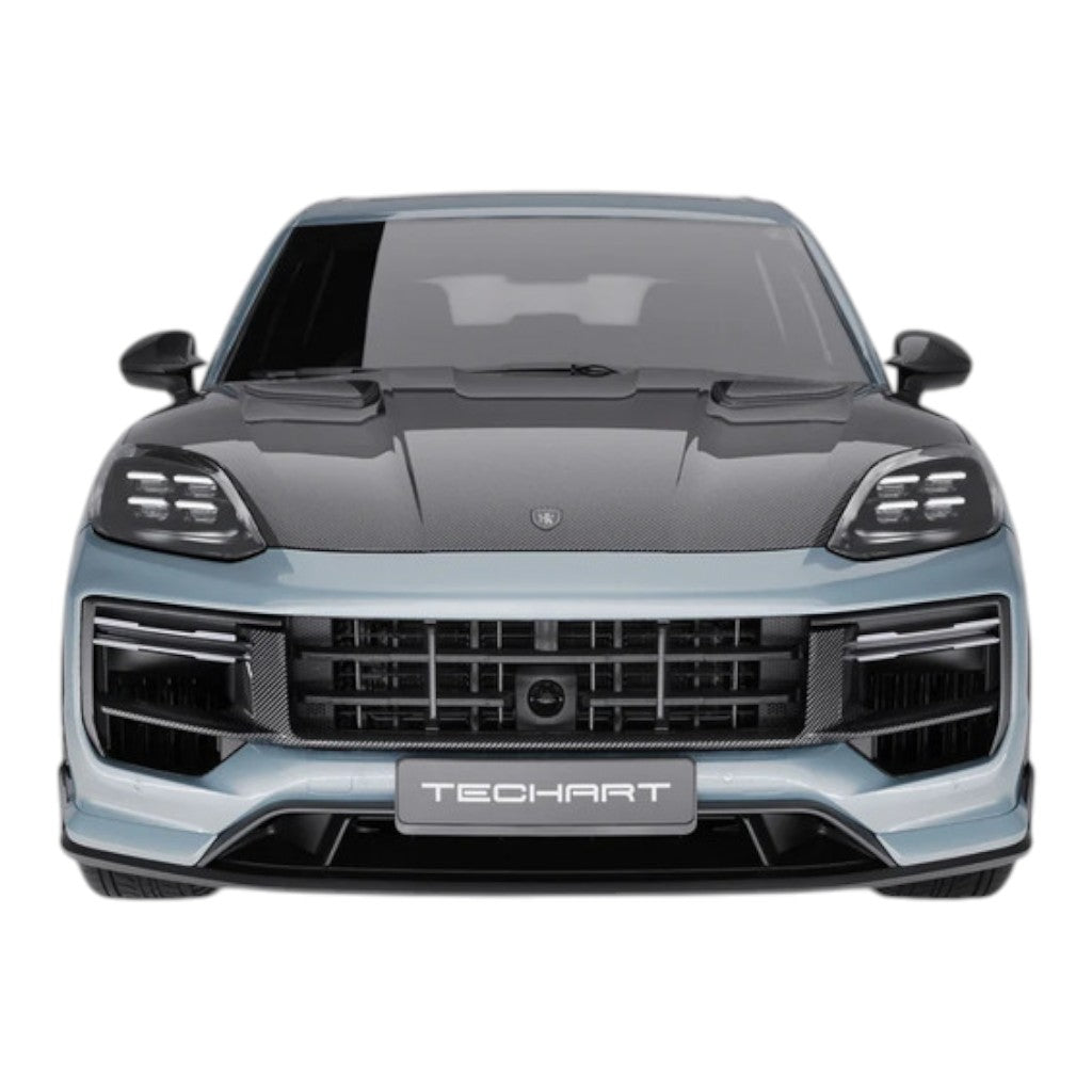 TECHART 09Y.121.108.009M Front Grille, Visible Carbon Matte for PORSCHE Cayenne E-Hybrid/S/S E-Hybrid/GTS (E3.2) Photo-1 