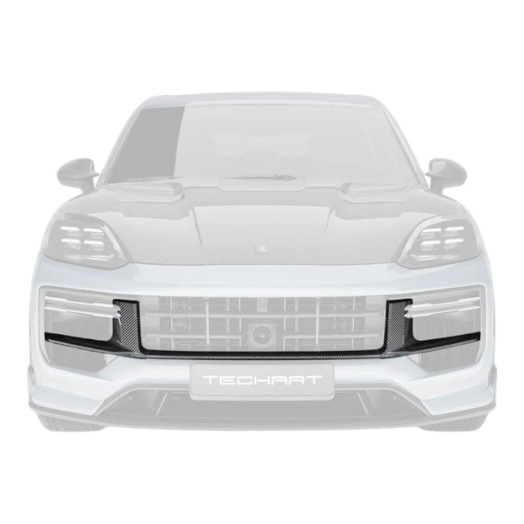TECHART 09Y.121.189.009M Front Grille, Visible Carbon Matte for PORSCHE Cayenne Turbo E-Hybrid (E3.2) Photo-0 